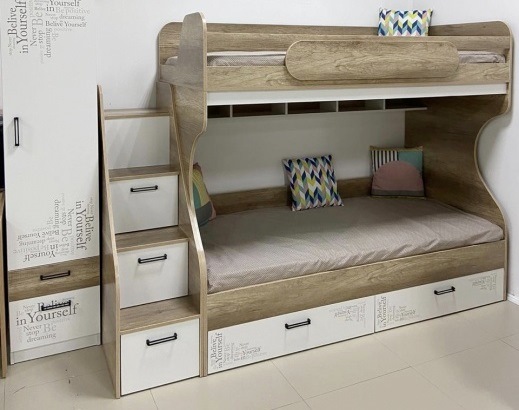 Двухъярусная кровать коллекции Твой Стиль New 190х90