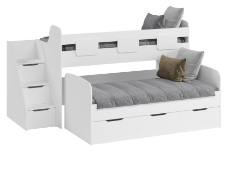 Кровать 2-х ярусная Городок (цвета разные) от Династия Kids