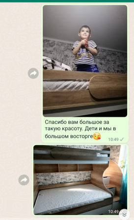 Двухъярусная кровать БИГ (дуб каньон + белый) 120х200  от Династия Kids