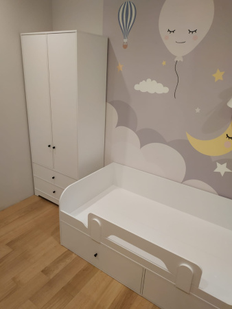 Шкаф-2 коллекции Норд (с ящиками) от Династия Kids