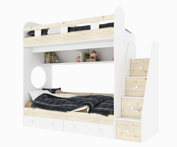 Кровать 160х80 двухъярусная Юниор-1 