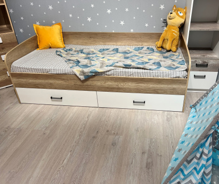 Кровать коллекции Твой Стиль New 200х120 (прямая спинка) от Династия Kids