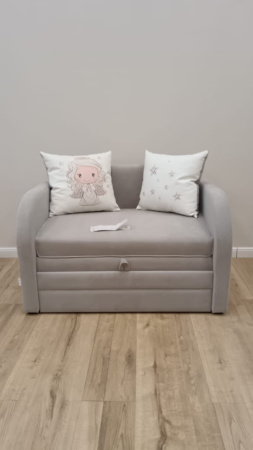 Выкатной диван Малыш Карамель 1100 мм (подушки с принтом)