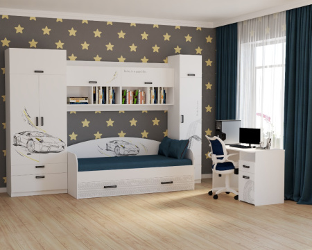 Стол коллекции Престиж с 3 ящиками  от Династия Kids