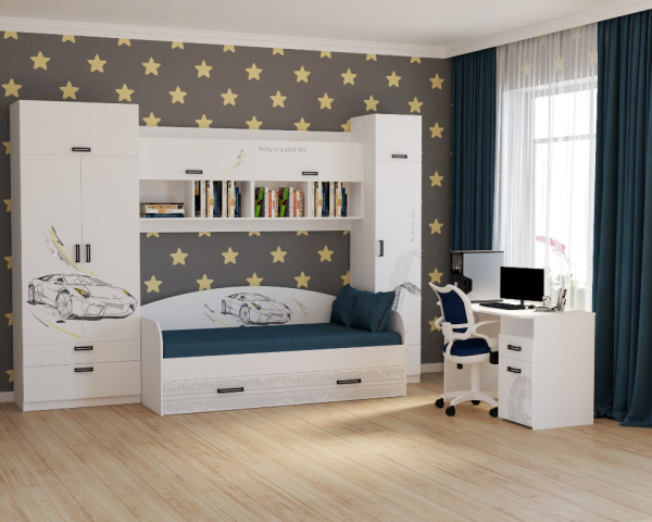 Комод коллекции Престиж (с принтом) + доводчики от Династия Kids
