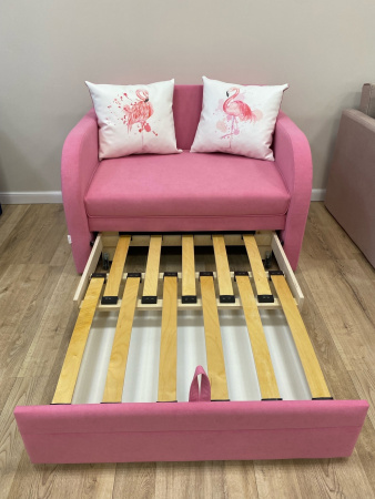 Выкатной диван Малыш Карамель 1100 мм (подушки с принтом)