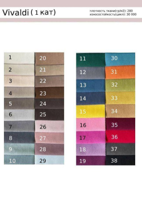 Диван Юнит Blue 1850х800 мм (подъемный механизм + ящик + 4 подушки)