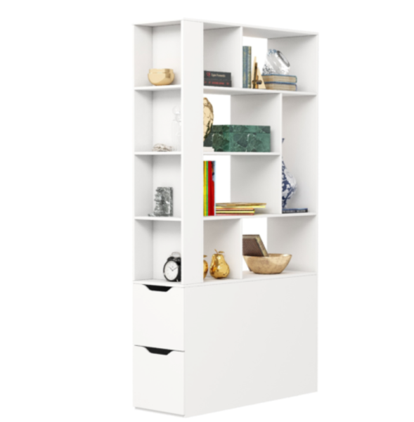 Комплект для 2 школьников (столы Соло + стеллаж для зонирования + полки)  от Династия Kids