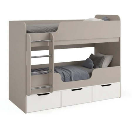 Двухъярусная кровать Малыши Двойняшки 180х80 (цвета разные) от Династия Kids