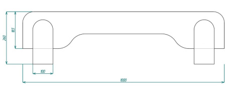 Бортик (цвет белый) длина 100 см от Династия Kids