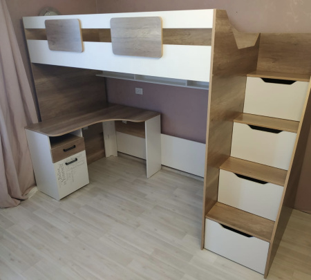 Стол угловой коллекцииТвой Стиль 1400 мм (с принтом) от Династия Kids