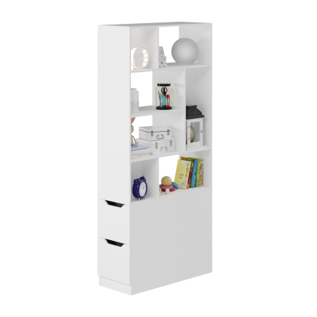 Комплект для 2 школьников Брайт Золотистый (2 полки + стеллаж-перегородка + 2 стола) от Династия Kids